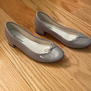 Repetto Camille Ballerinas gray patent leather